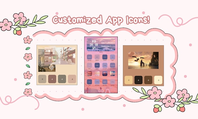 Make customizable app icons and premade themes by Floofy_bunny | Fiverr