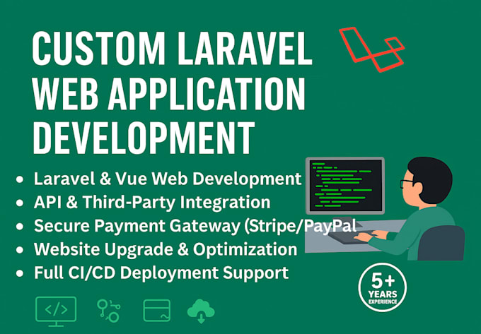 develop a custom laravel web application