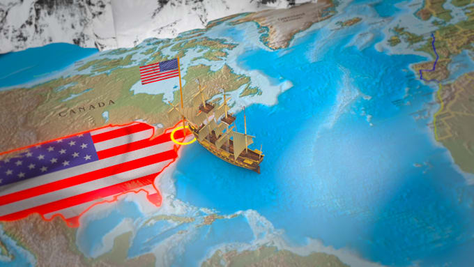create an animated map video and travel route map animation