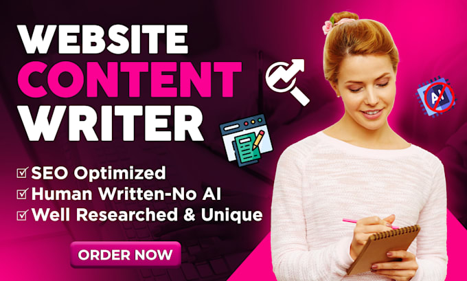 be your SEO website content writer for website copywriting