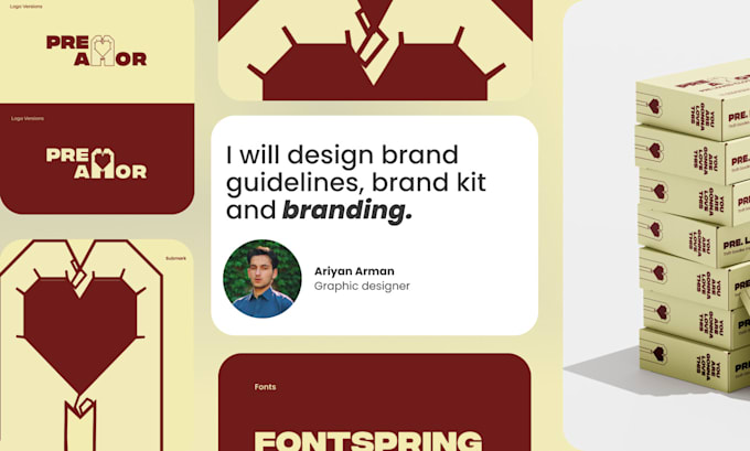 design brand guidelines, brand kit and branding