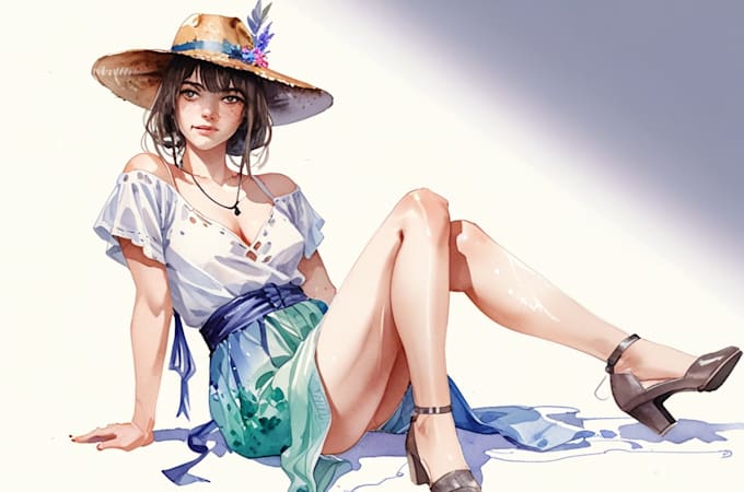 draw your portrait in a watercolor
