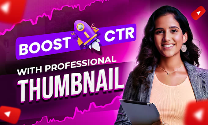 professional youtube thumbnails design