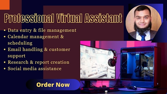 be versatile and supportive VA for efficient project management