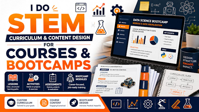 develop stem curriculum and content for a course or bootcamp