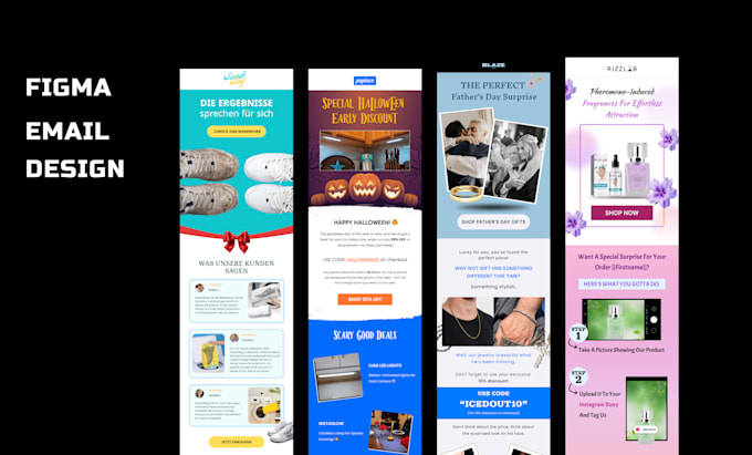 do stunning email template design in figma