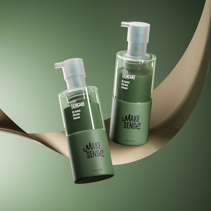 make realistic 3d product visualization and packaging render
