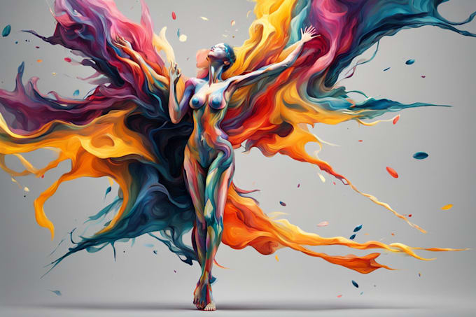 make creative abstract art for you