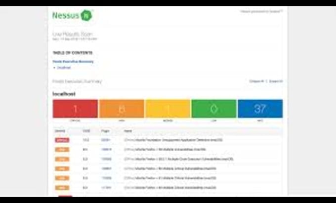 perform a comprehensive nessus vulnerability scan