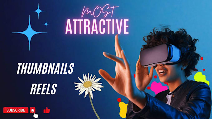 create best eye catchy amazing thumbnails design
