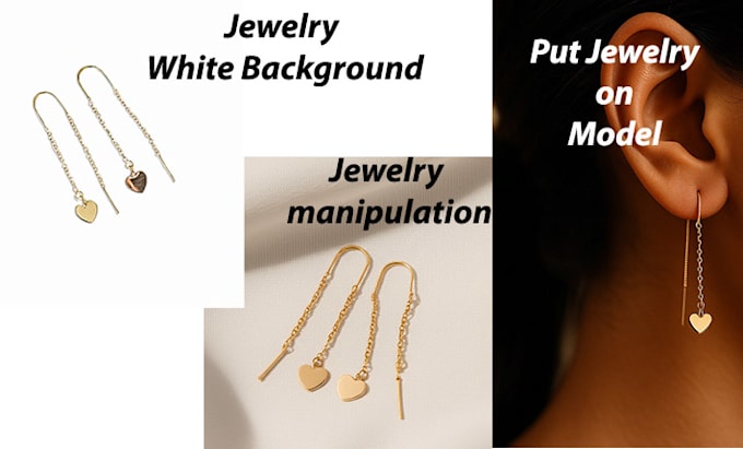 professionally put jewelry on model in photoshop