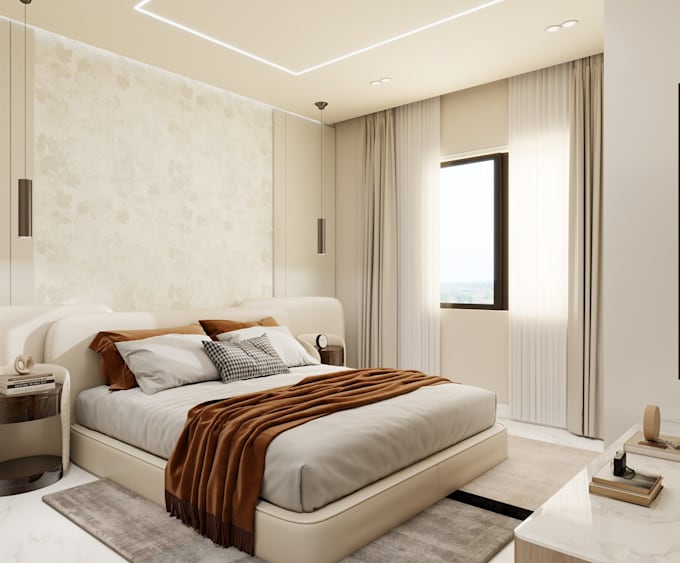 do bedroom interior design kitchen, living room rendering