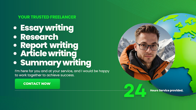 write professional reports, research and summaries  for any topic