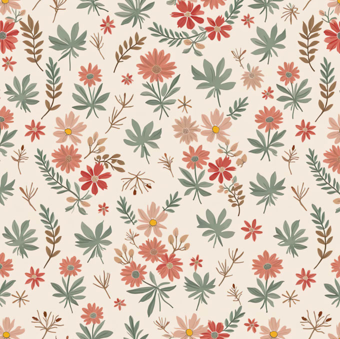 Design seamless pattern textile prints pattern design by Bijupark | Fiverr