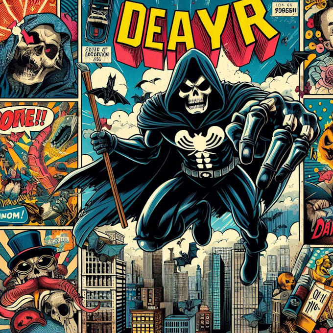 design comic book cover, comic book for you