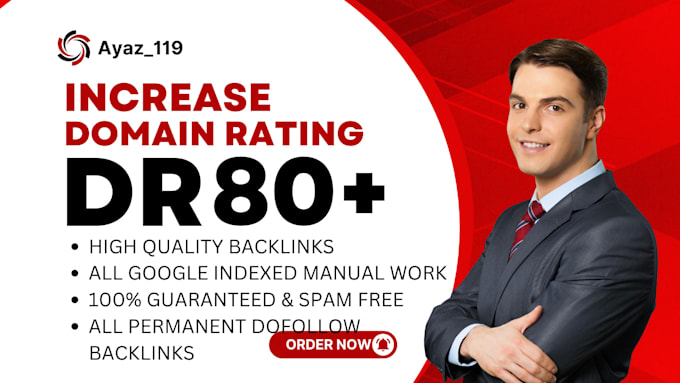 increase your website ahrefs domain rating DR 80 guaranteed