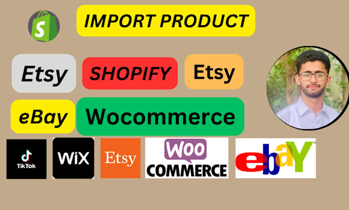 bulk import and export products on shopify, ebay, etsy, woocommerce