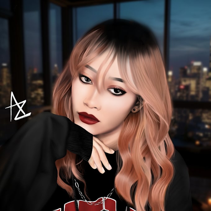 recreate digital realistic portraits in procreate