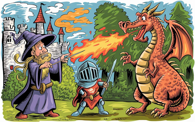 design doodle art illustration and cartoon doodle for any purpose