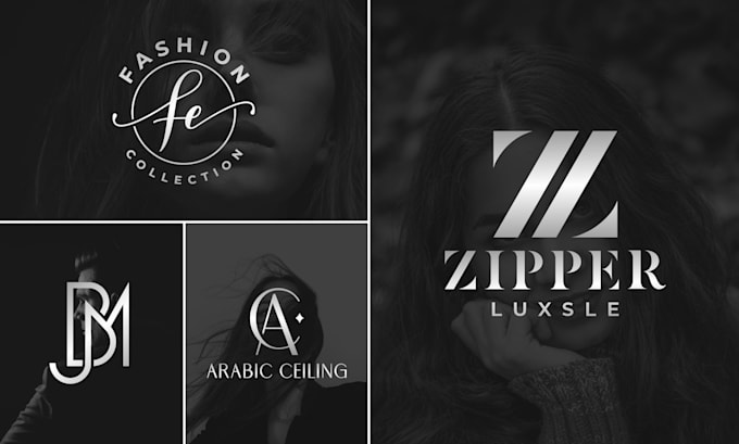 design luxury monogram and initial letters logo