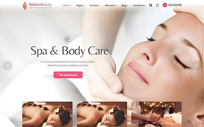 design massage therapy website spa website beauty website chiropractic website