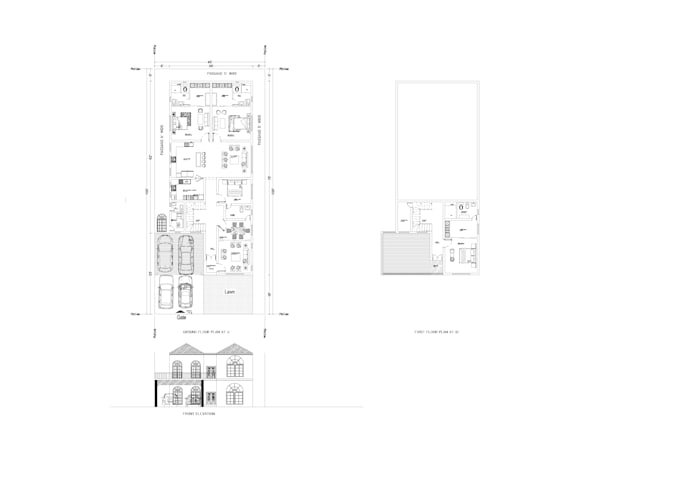 Draft autocad 2d architectural floor plan drawing, elevation by ...