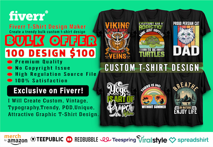 create custom unique tshirt design
