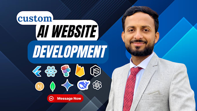 custom ai website development full stack ai software developer ai integration