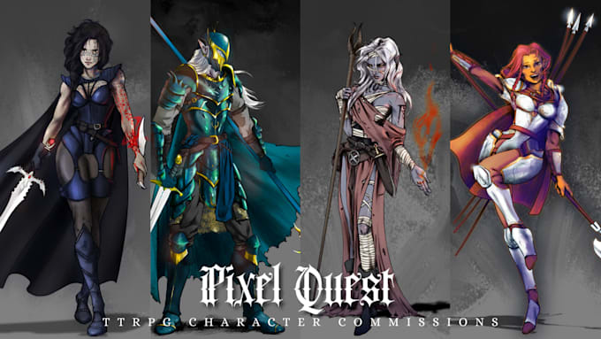 draw your dnd character art illustration commissions