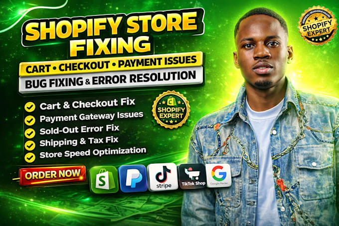 shopify bug fix and payment issue fast, fix shopify cart checkout sold out