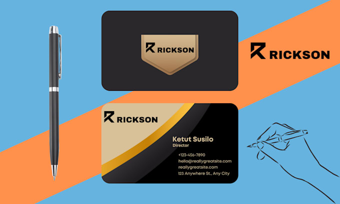 design a striking and professional business card