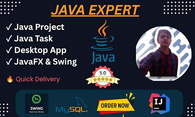 do java programming, projects, javafx and swing applications