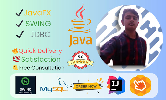 Do java , java projects , java applications using javafx , swing and ...