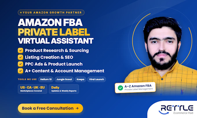 be your amazon private label virtual assistant for private label business