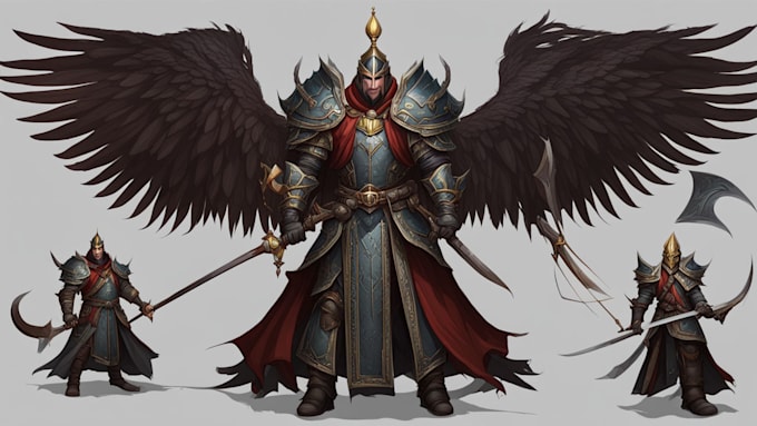 draw a fantasy character illustration
