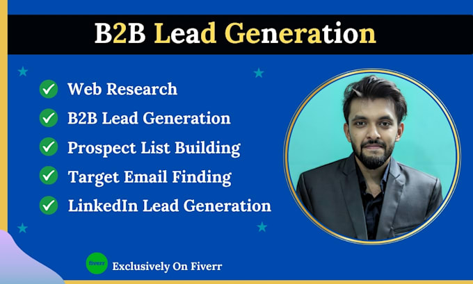 do b2b lead generation, linkedin research and prospect list