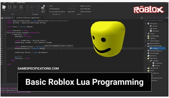 Create roblox game script with lua in roblox studio by Guerrero44 | Fiverr