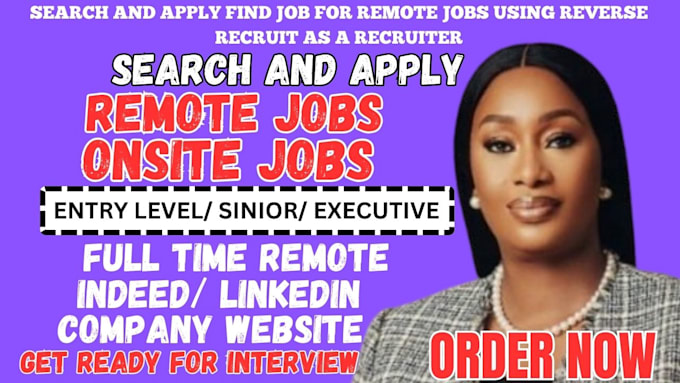 search and apply find job for remote jobs using reverse recruit as a recruiter