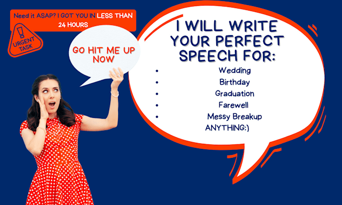 write speeches for your special moment