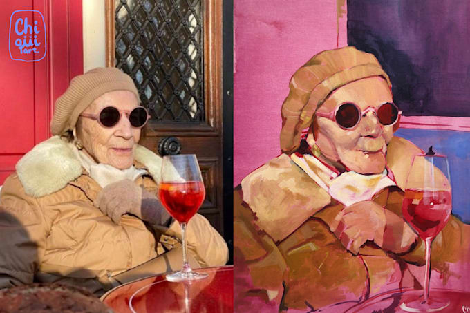 custom paintings in acrylic or gouache