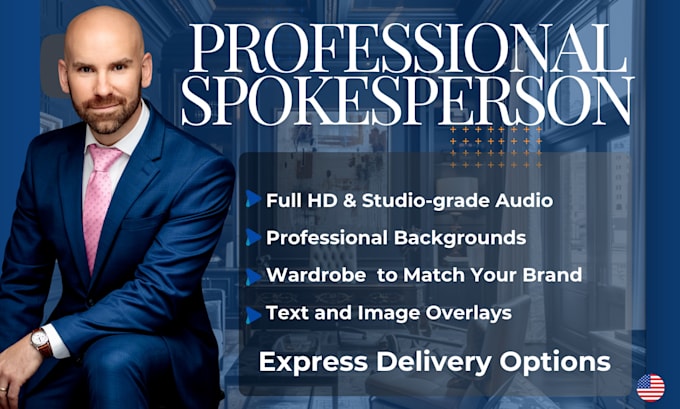 be your formal business video spokesperson