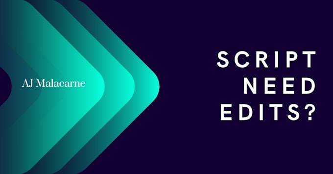edit your screenplay or script