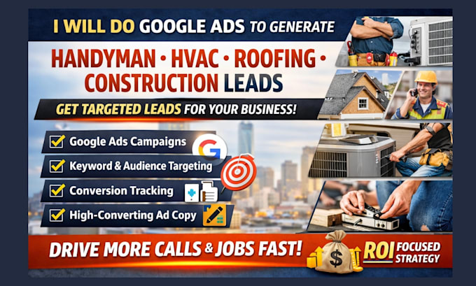 do google ads to generate handyman leads hvac leads roofing construction leads