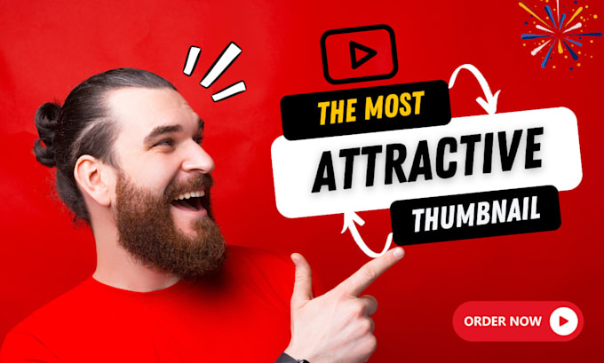 design a mind blowing youtube thumbnail for you