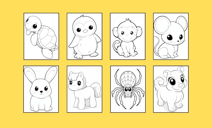 create line art and coloring sheets for your activity book