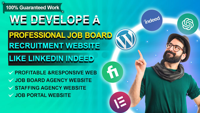 develop a professional job board, recruitment website like linkedin indeed
