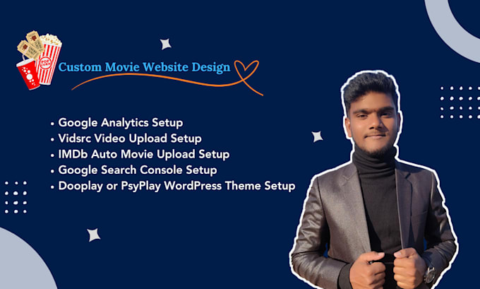 create movie website for film, cinema, documentary