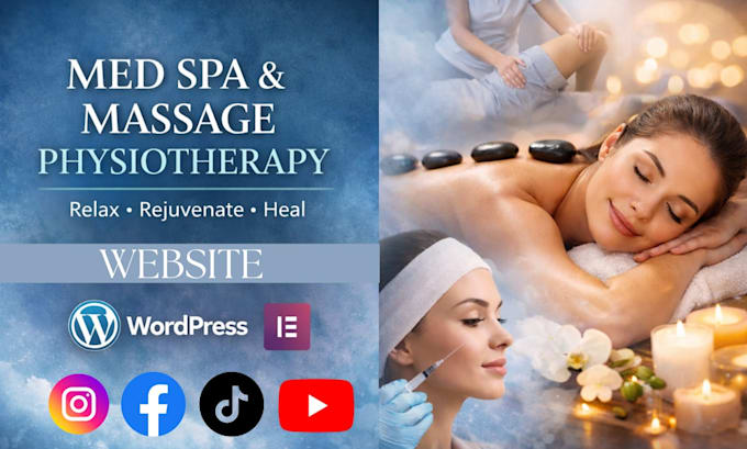 create med spa massage physiotherapy booking website