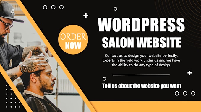 professional salon website, modern and responsive