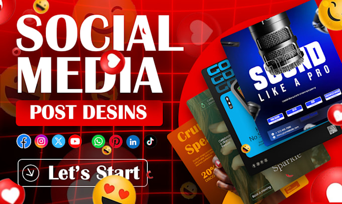 do social media advertising, facebook ads post, instagram post, flyer and banner